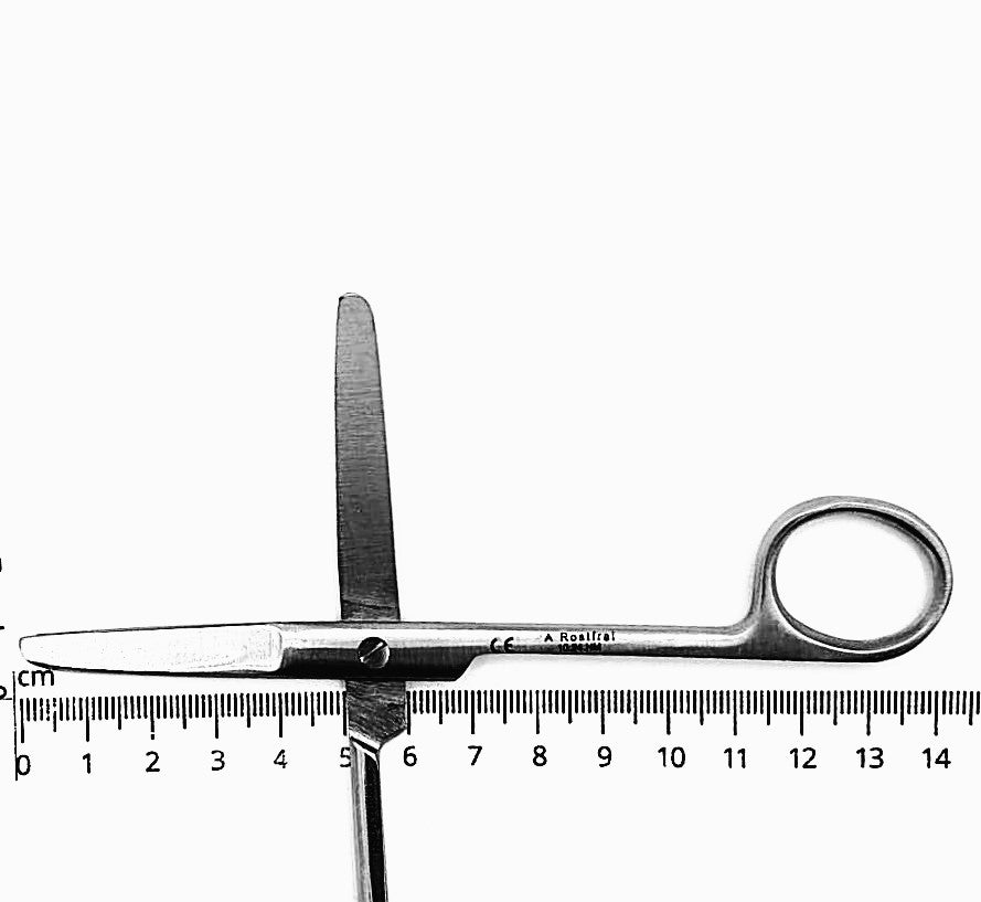 Präparierschere, chirurgische Schere, gerade - stumpf/stumpf aus rostfreiem Edelstahl