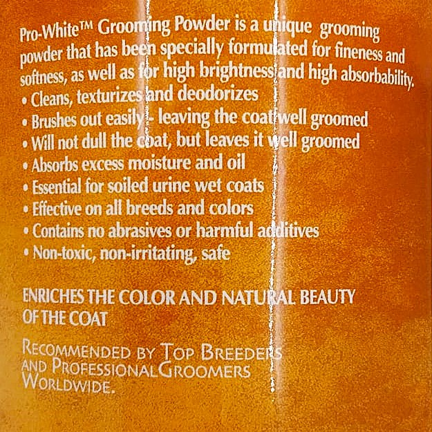 Bio Groom Pro White Grooming Powder Harsh Coat, Trockenshampoo Trimmpuder für raues Fell, 170 gr