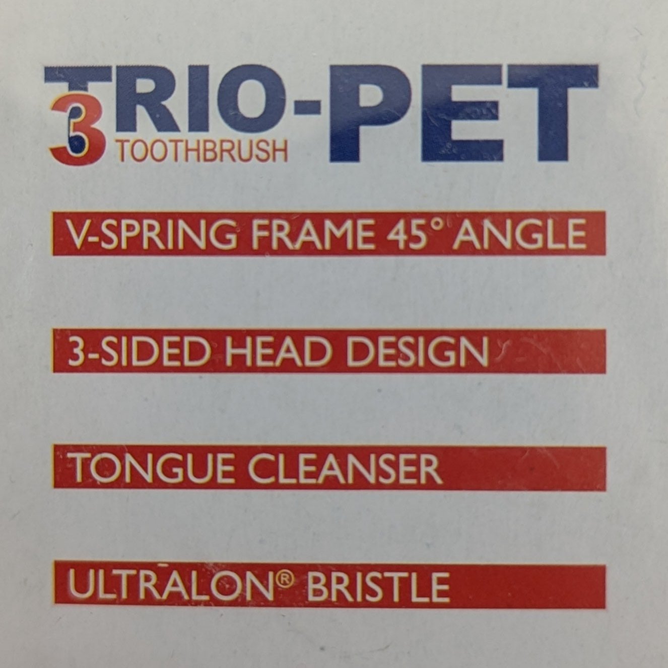 Show Tech Trio-Pet Toothbrush, Tierzahnbürste Trio-Pet, Hundezahnbürste Katzenzahnbürste