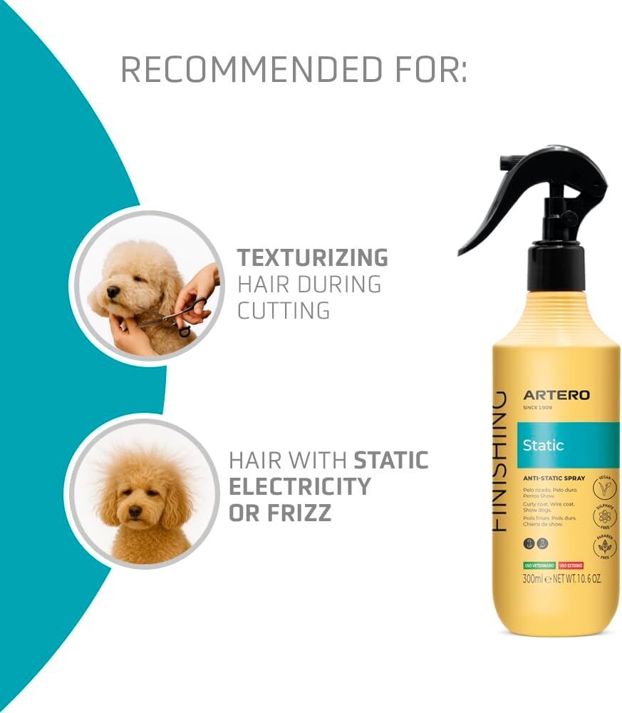 Artero Anti Static Control Spray 150ml Antistatikspray Volumenspray Hunde Katzen