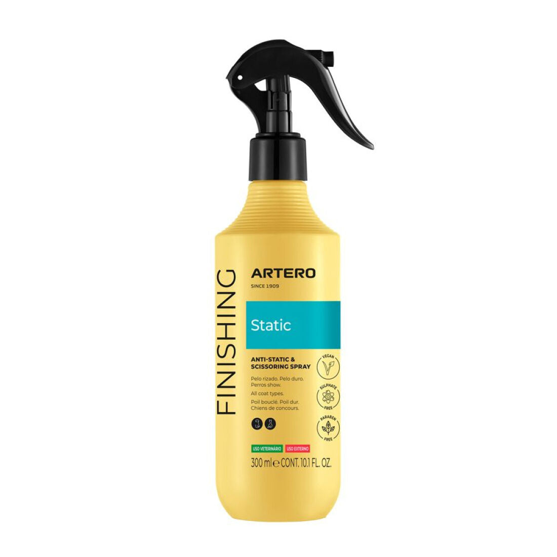 Artero Anti Static Control Spray 150ml Antistatikspray Volumenspray Hunde Katzen