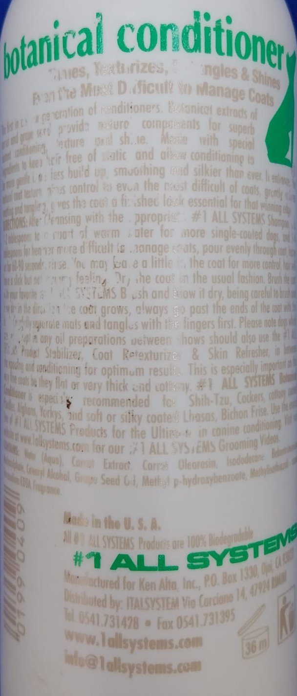 #1 All Systems Botanical Conditioner – Fellpflege für Hunde & Katzen