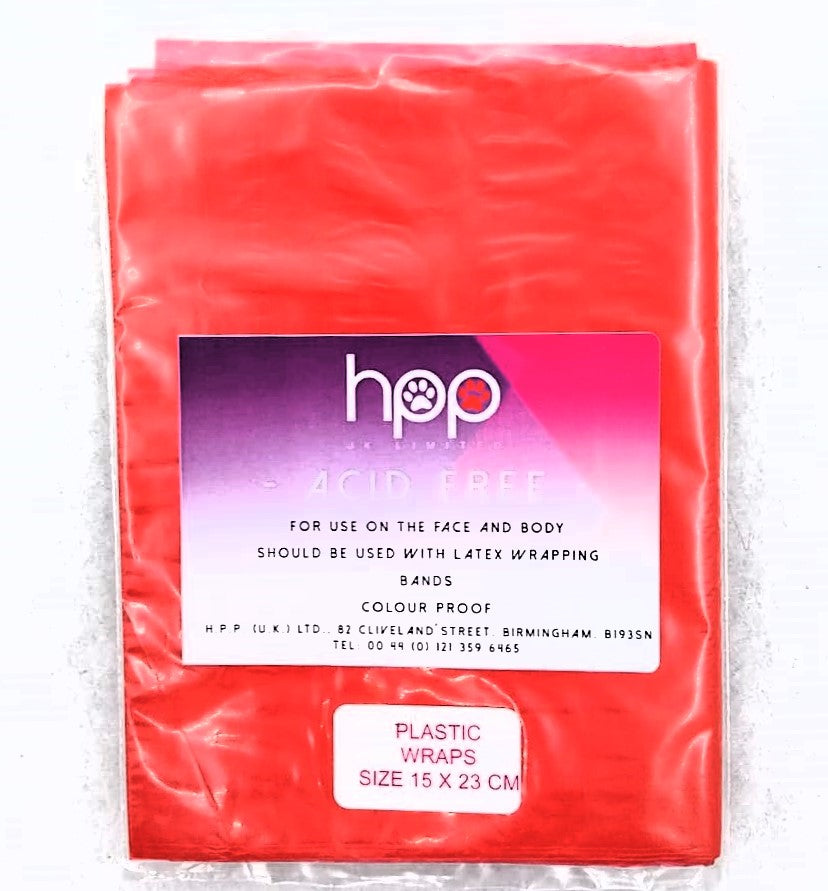 Wickelfolie Plastic Wraps wiederverwendbar nicht färbend langhaarige Hunde 15x23cm