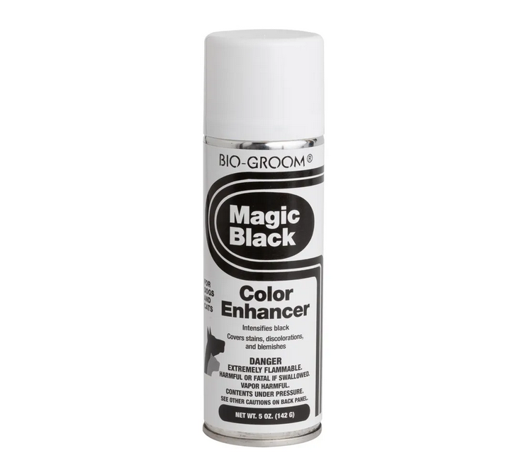 Bio Groom Magic Black 236ml Schwarz Farbspray Abdeckspray Hundepflege Katzenpflege