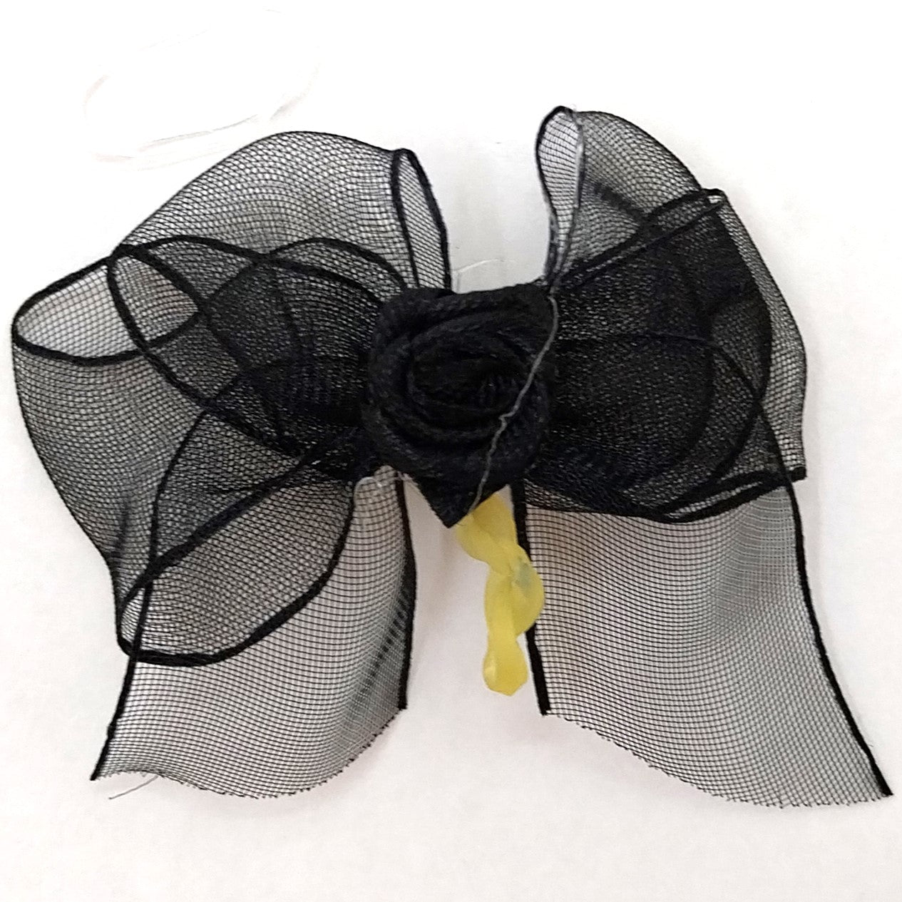 Aria® Sheer Delight Hundeschleifen, zartes Organzaband mit Satinrosette und Latexring zum befestigen