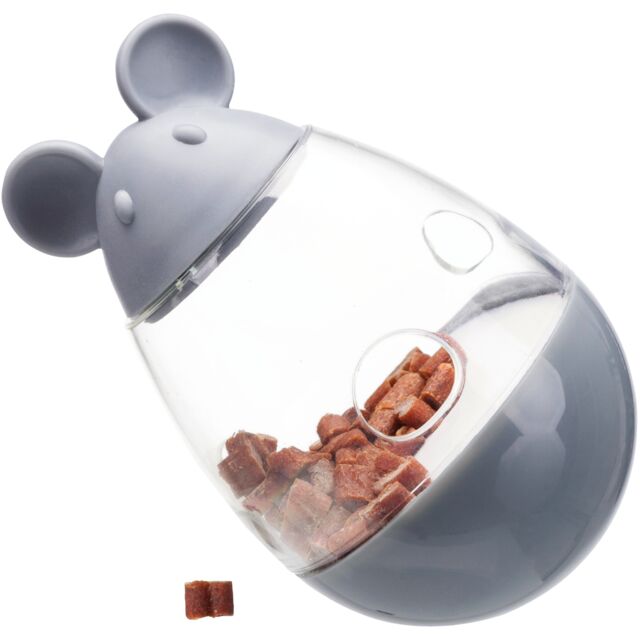 Trixie Cat Snack Maus, Steh-Auf-Maus, Activity Snack Maus, Snackspender, Leckerlie-Maus