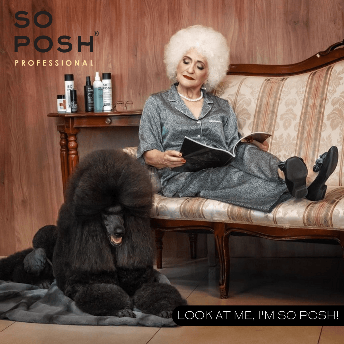 So Posh So Black Shampoo - Intensivpflege für schwarzes Fell mit Kokosöl & Protein