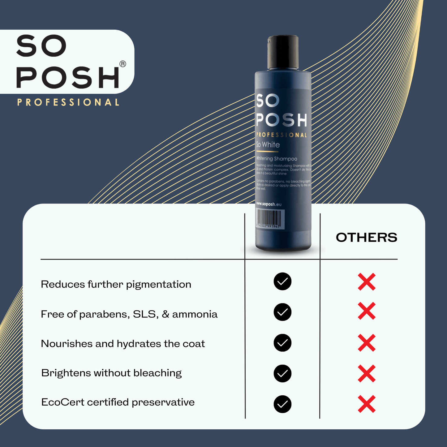 So Posh So White - Hunde-Shampoo für weißes Fell