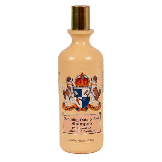 Crown Royale Soothing Oats & Aloe Shampoo für Tiere mit sensibeler empfindlicher Haut, 473 ml