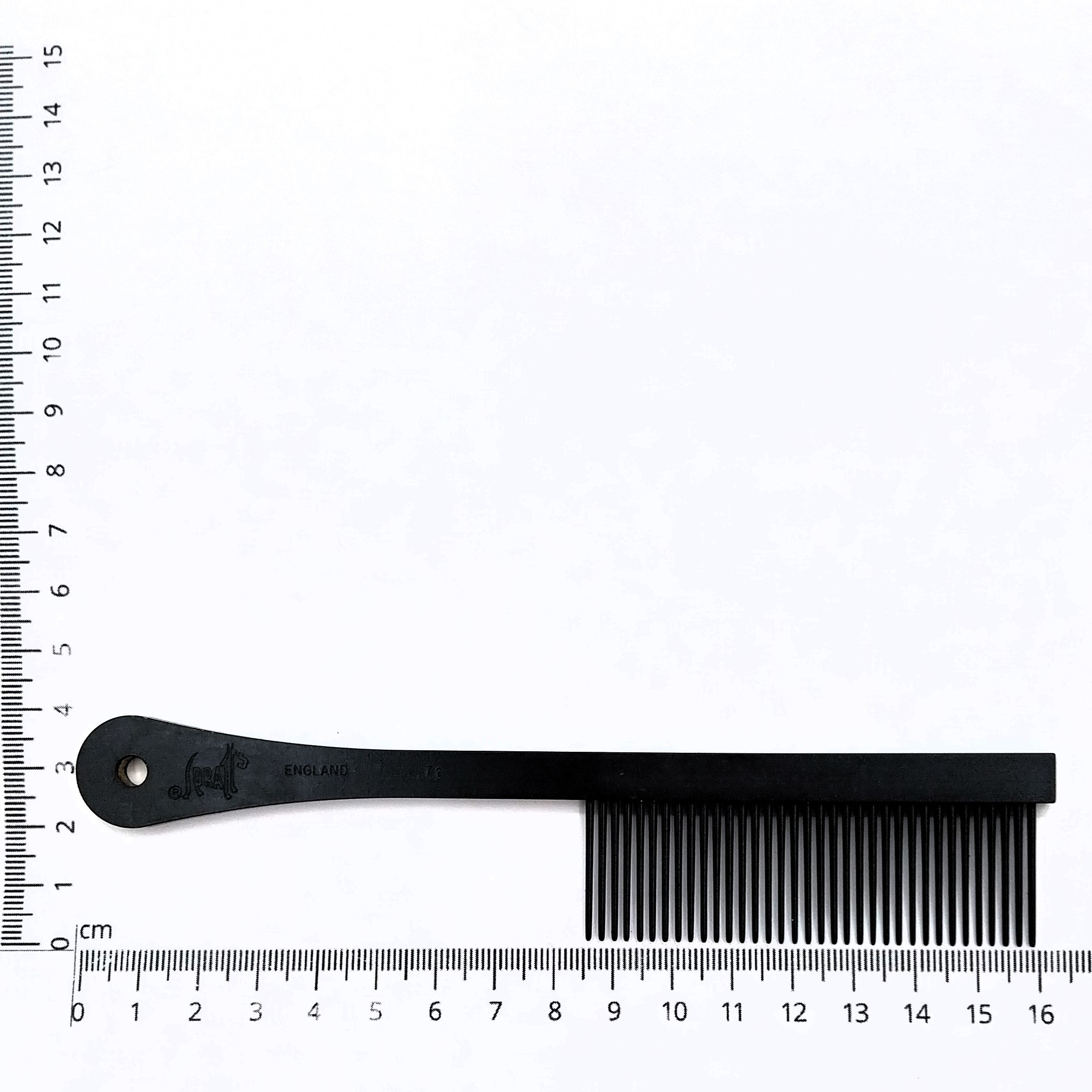 Spratts 71B Teflon beschichtet antistatisch, mittlere Zahnung für alle Fellarten, Hundekamm Katzenkamm