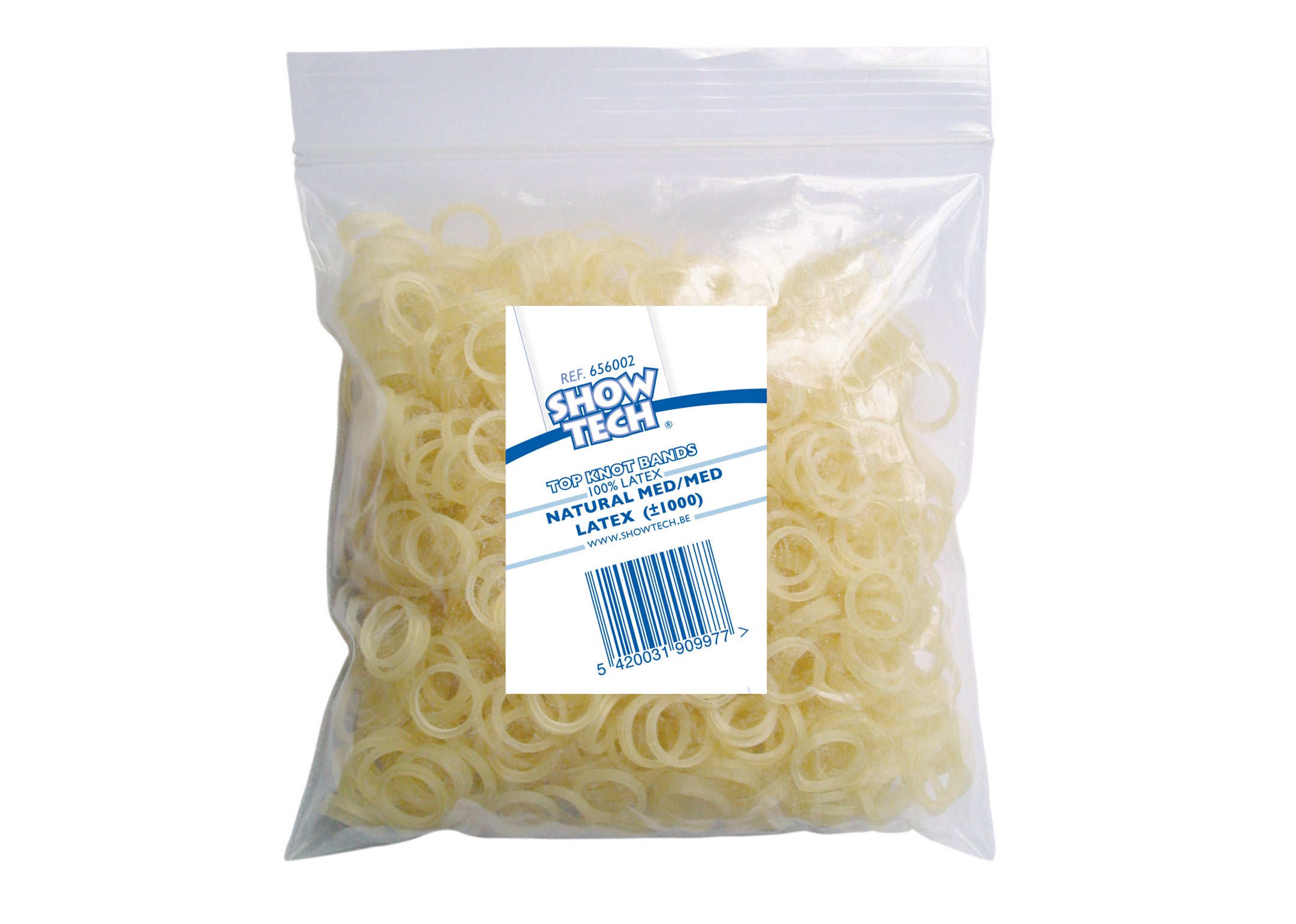Show Tech Latex Bands - Top Knot Bands, Hundehaargummis ca. 8mm, 1000 Stück