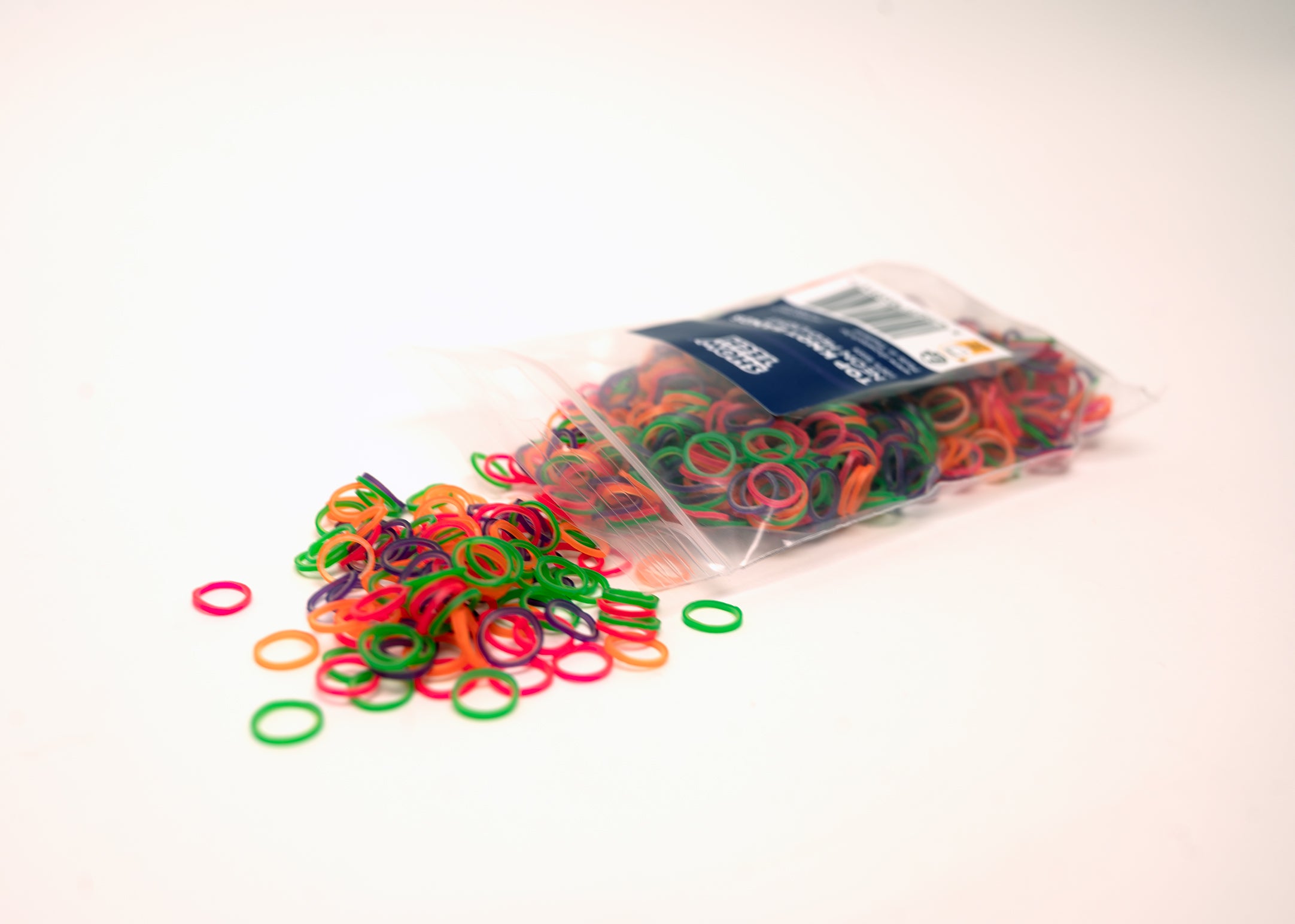 Show Tech Latex Bands Medium-Light - Top Knot Bands, noch dehnbarer und flexibel, neonfarben 100/1000 Stück