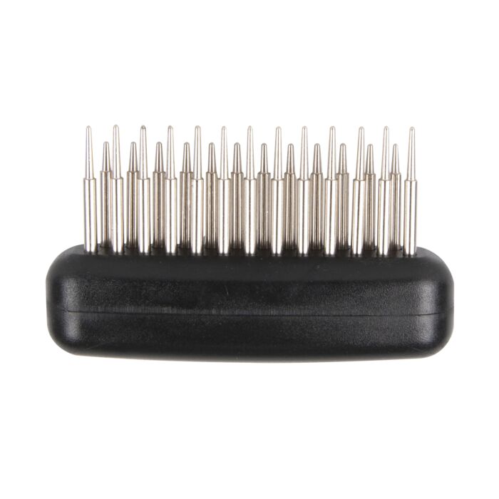 Show Tech Twist & Cling Rake, Fellharke mit eindrückbaren Pins, Dematting Comb