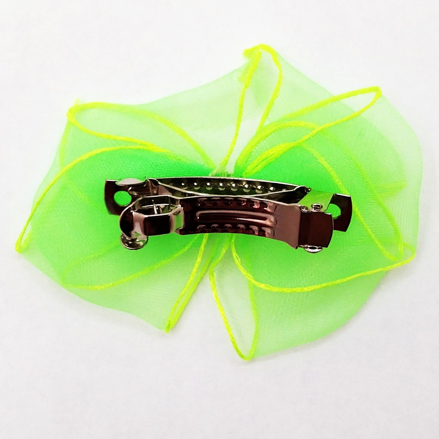 Aria Chiffon Party Bows, Aria Chiffon-Partyschleifen für Hunde mit silbernen Perlen und Federclip