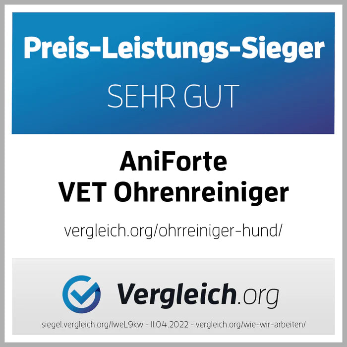 AniForte VET Ohrenreiniger Kamille - zur Reinigung des äußeren Gehörgangs 250 ml