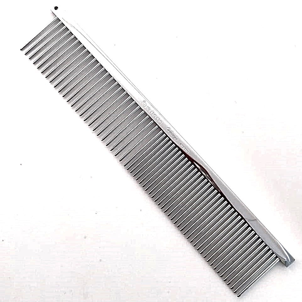 Greyhound-Kamm "Vintage" 738 original Fein/Grob ca. 19 cm Kombinationskamm Katzen Hunde