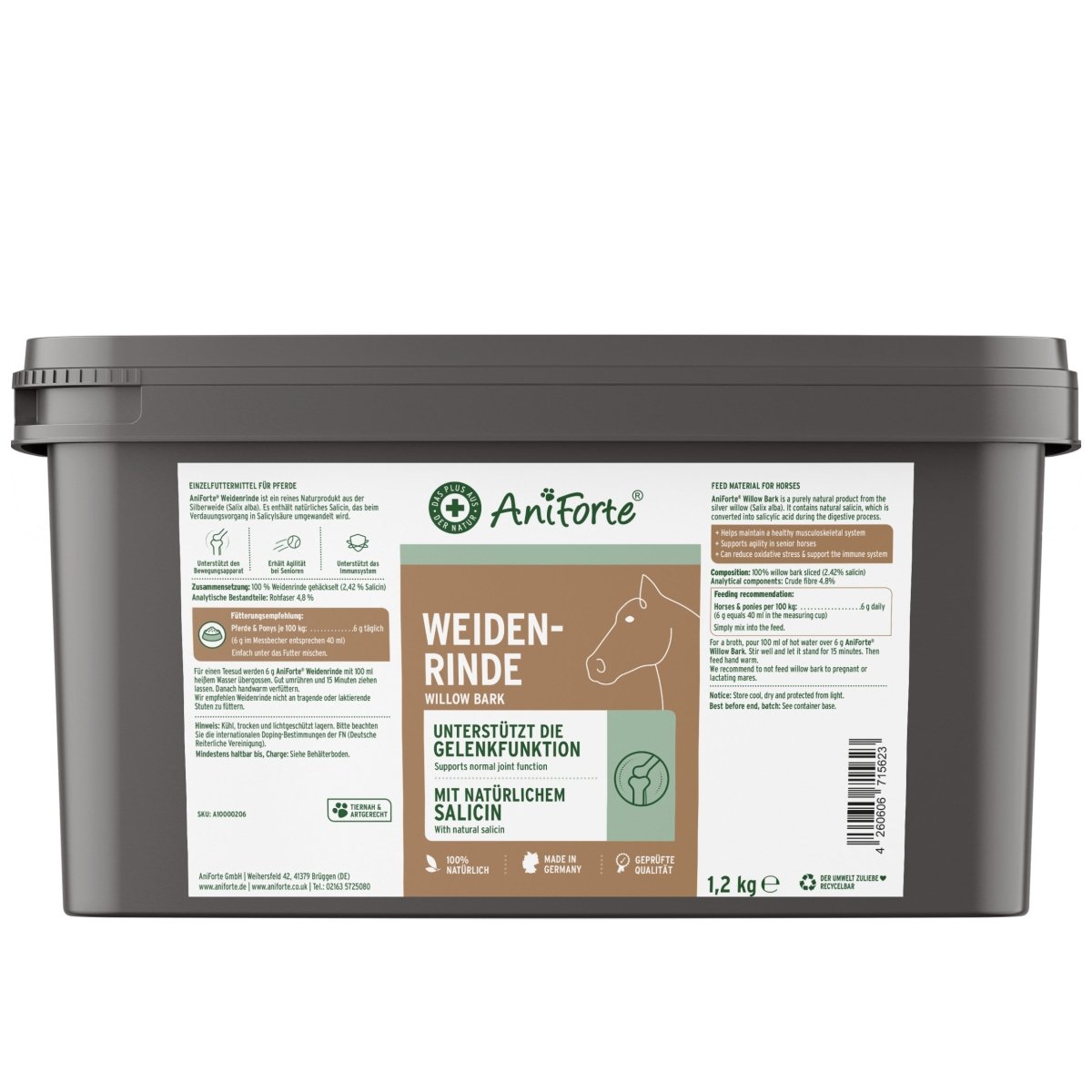 AniForte Weidenrinde Gelenke, Beweglichkeit & Immunsystem Pferd