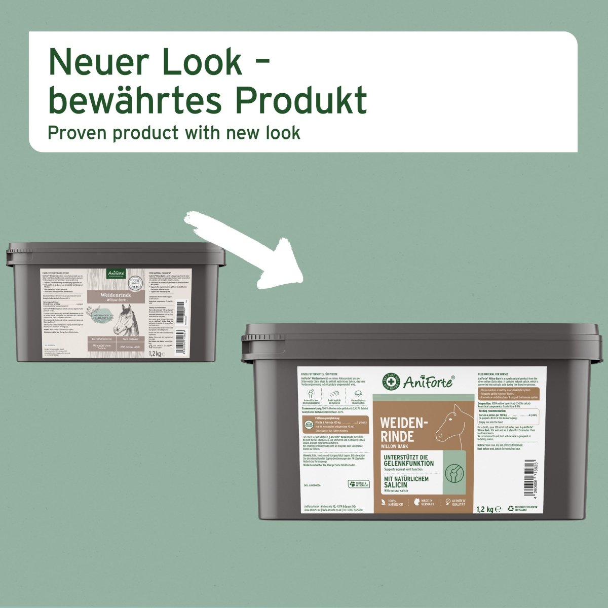 AniForte Weidenrinde Gelenke, Beweglichkeit & Immunsystem Pferd
