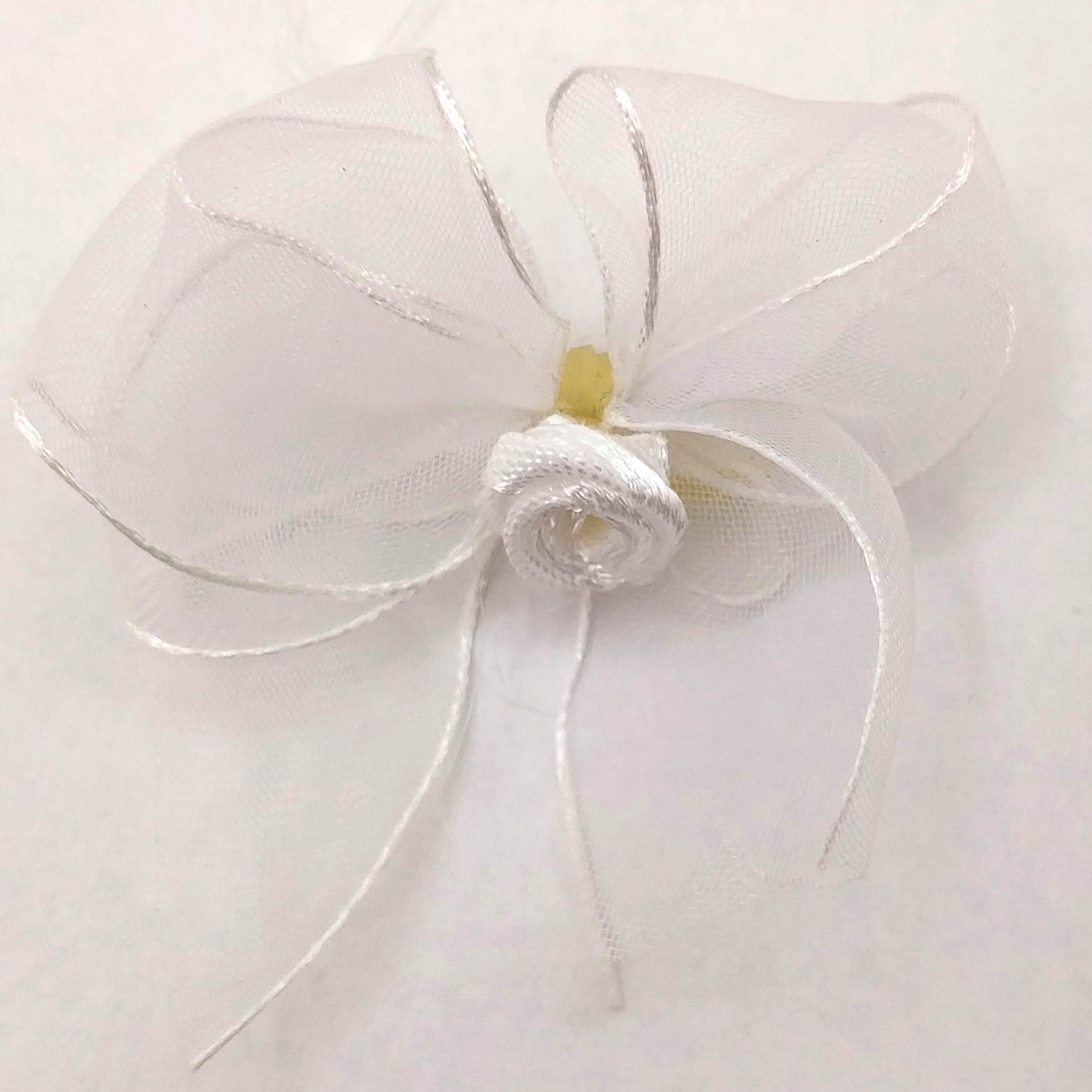 Aria® Sheer Delight Hundeschleifen, zartes Organzaband mit Satinrosette und Latexring zum befestigen