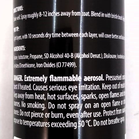 Chris Christensen Black Ice Farbspray – Schwarz für Hunde & Katzen 125gr
