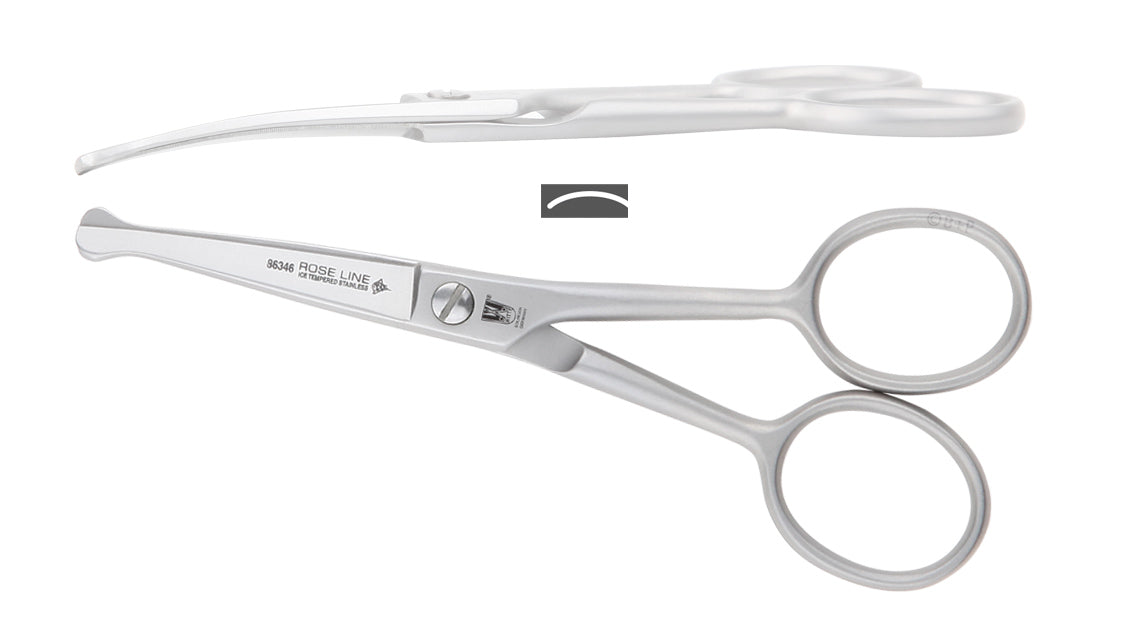 Witte Rose Line 86346 Nasen- und Pfotenschere 4,5 Zoll gebogen