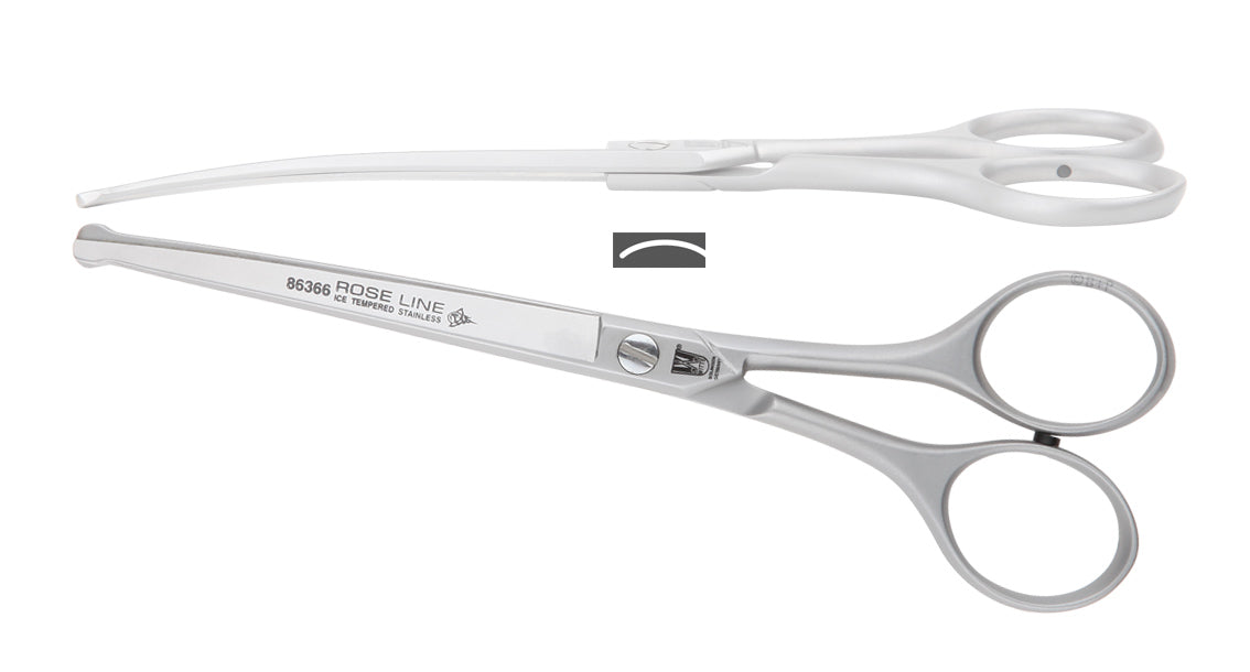 Witte Rose Line Sicherheitsschere 6,5 Zoll gebogen mit abgerundeter Spitze