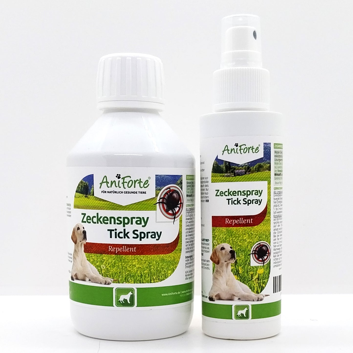 AniForte Zeckenspray, Tick Spray, Zeckenmittel für Hunde als Kontaktspray & Umgebungsspray