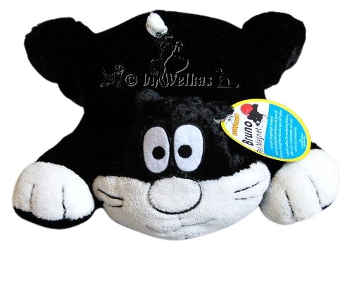 SnuggleSafe Bezug für Mikrowellen Wärmeplatte - Plüschfigur Bruno die Katze, Bonzo der Hund