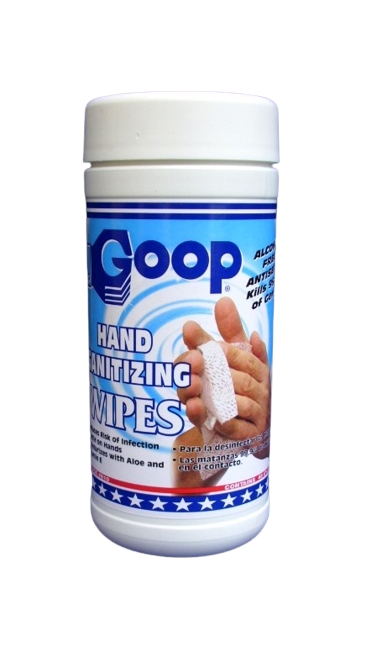 Goop Hand Sanitizing Wipes, Handdesinfektionstücher, Händedesinfektion, 40 Sück