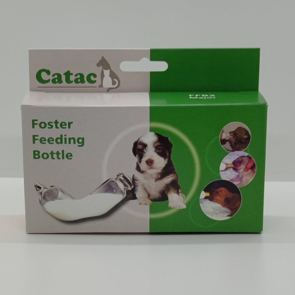 Catac Foster Feeding Bottle, Aufzuchtflasche für Kitten, Welpen, Wildtiere