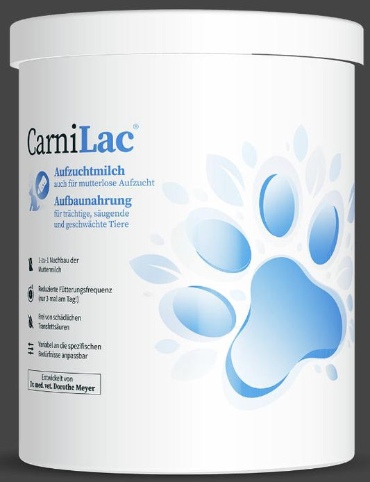 Carnimed Carnilac Aufzuchtmilch zur mutterlosen Aufzucht vom ersten Tag an - MHD 26.04.2025