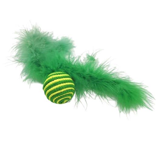 Nobby - Federball mit Rassel Katzenspielzeug Katzenfederball Cat Toy