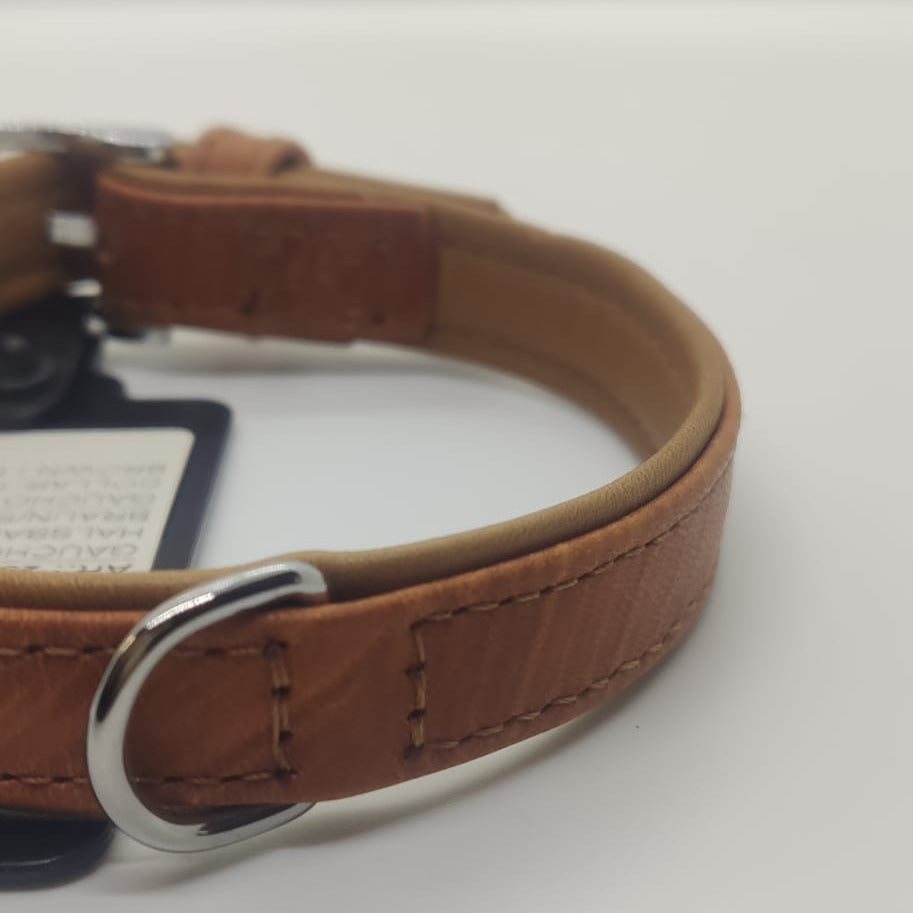 Karlie Hundehalsband Gaucho Hirschleder braun, Halsband supersoft, atmungsaktiv