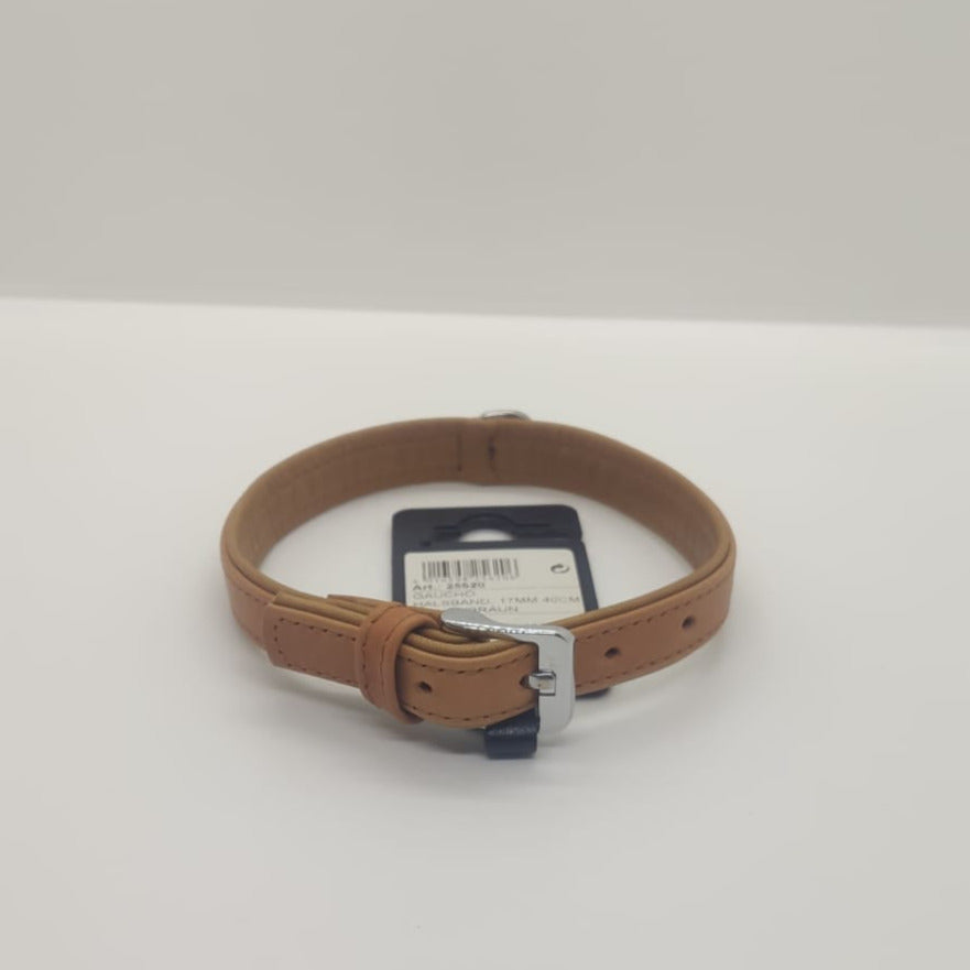 Karlie Hundehalsband Gaucho Hirschleder braun, Halsband supersoft, atmungsaktiv