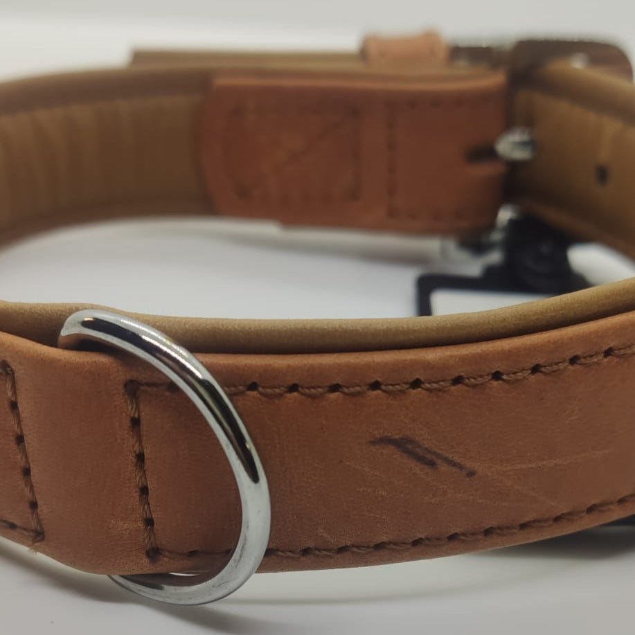 Karlie Hundehalsband Gaucho Hirschleder braun, Halsband supersoft, atmungsaktiv