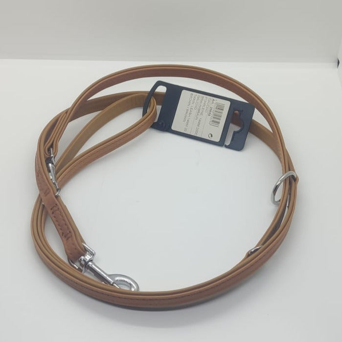 Karlie Führleine Gaucho Hirschleder Braun, supersoft, atmungsaktiv Hundeleine 200 cm - 100 cm