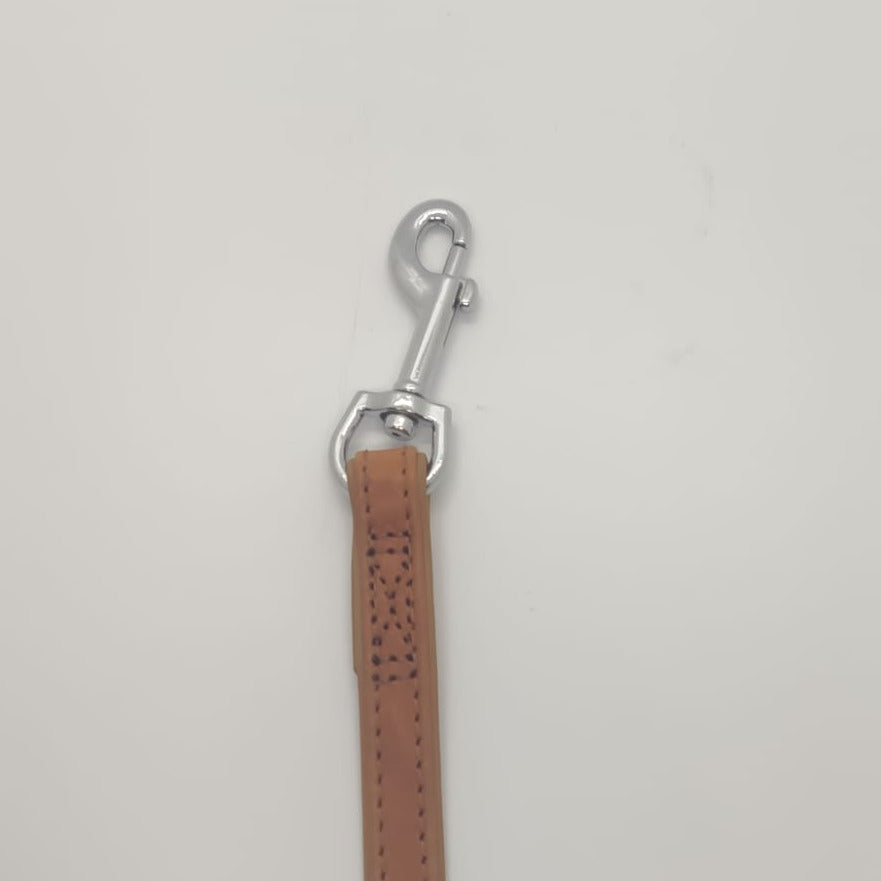 Karlie Führleine Gaucho Hirschleder Braun, supersoft, atmungsaktiv Hundeleine 200 cm - 100 cm