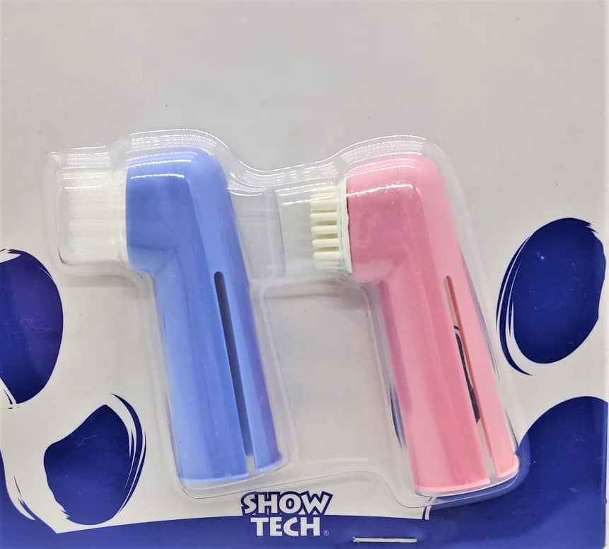 Show Tech Oral Hygiene Kit aus Zahnbürste und Massagebürste Hundepflege Katzenpflege, 1 Set