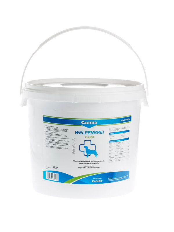 Canina Welpenbrei zur gesunden Welpenaufzucht, Zufütterung ab der 3. / 4. Lebenswoche