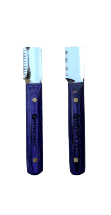 Ashley Craig Greyhound Detail Stripper Trimmmesser blau