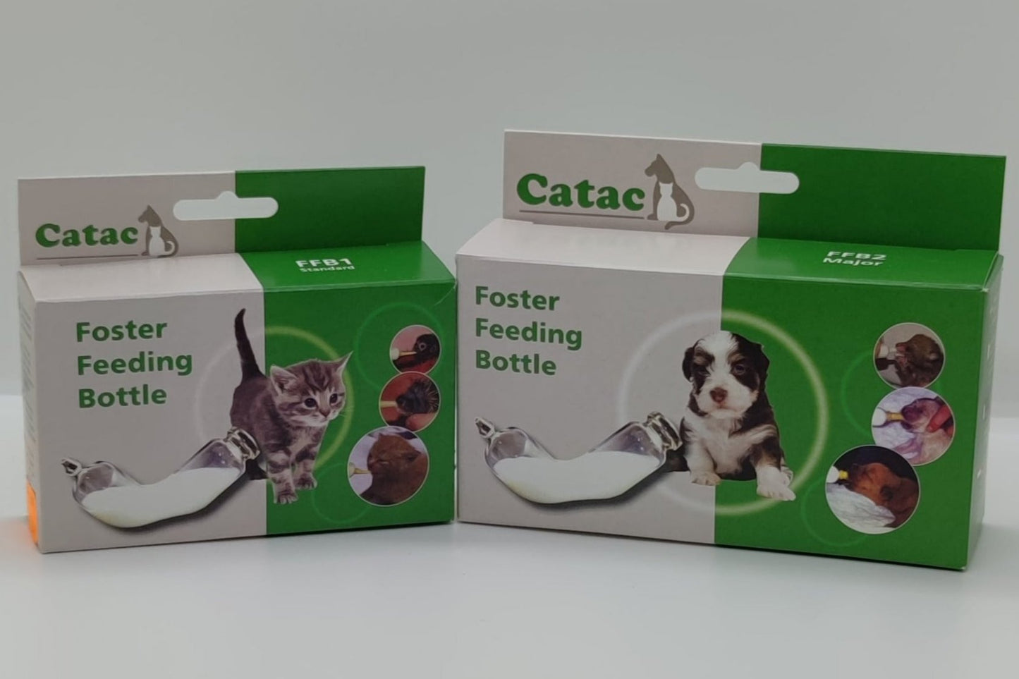 Catac Foster Feeding Bottle, Aufzuchtflasche für Kitten, Welpen, Wildtiere