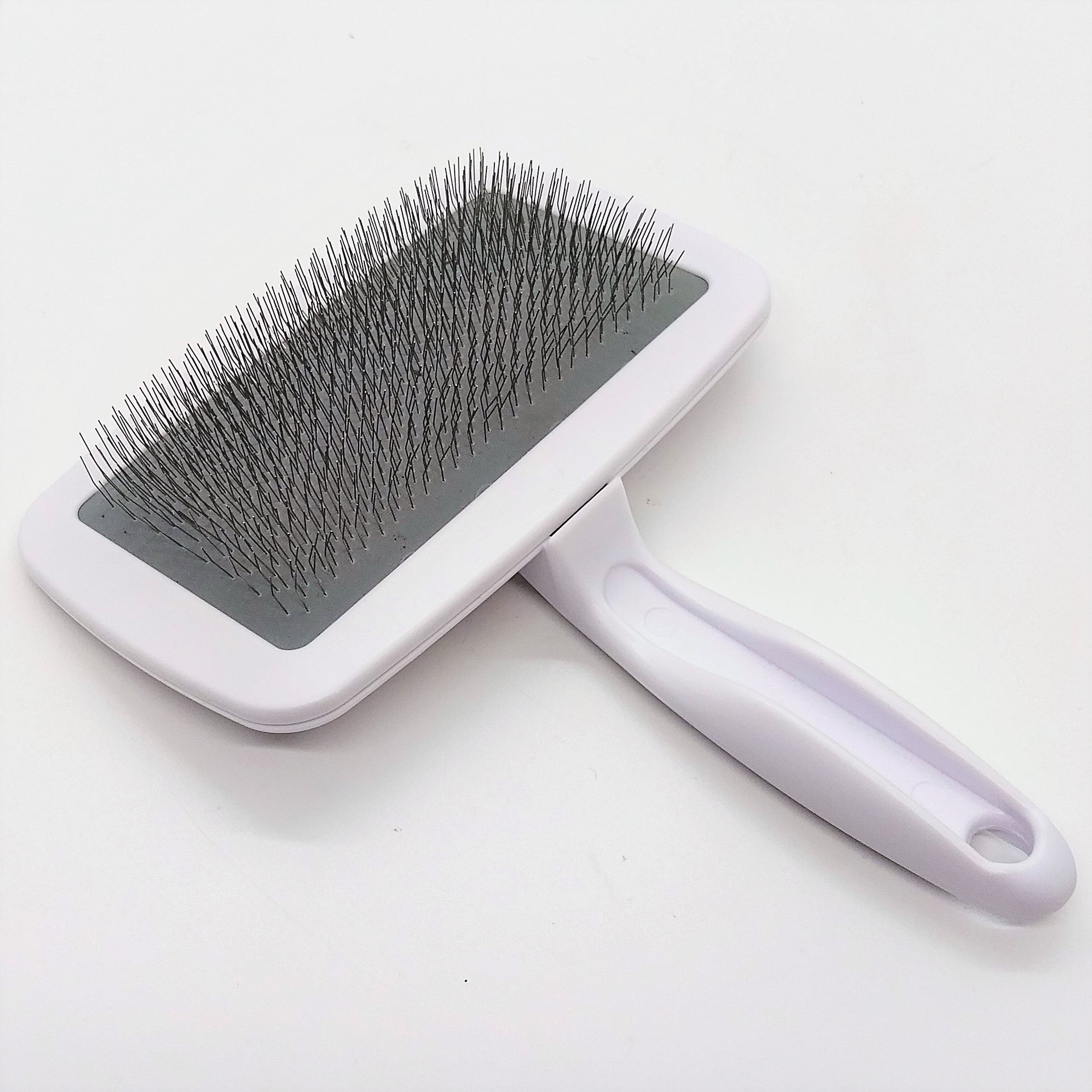 Doggyman Slicker Brush soft 3 Größen - original weiß, Hundebürste, Katzenbürste, Zupfbürste