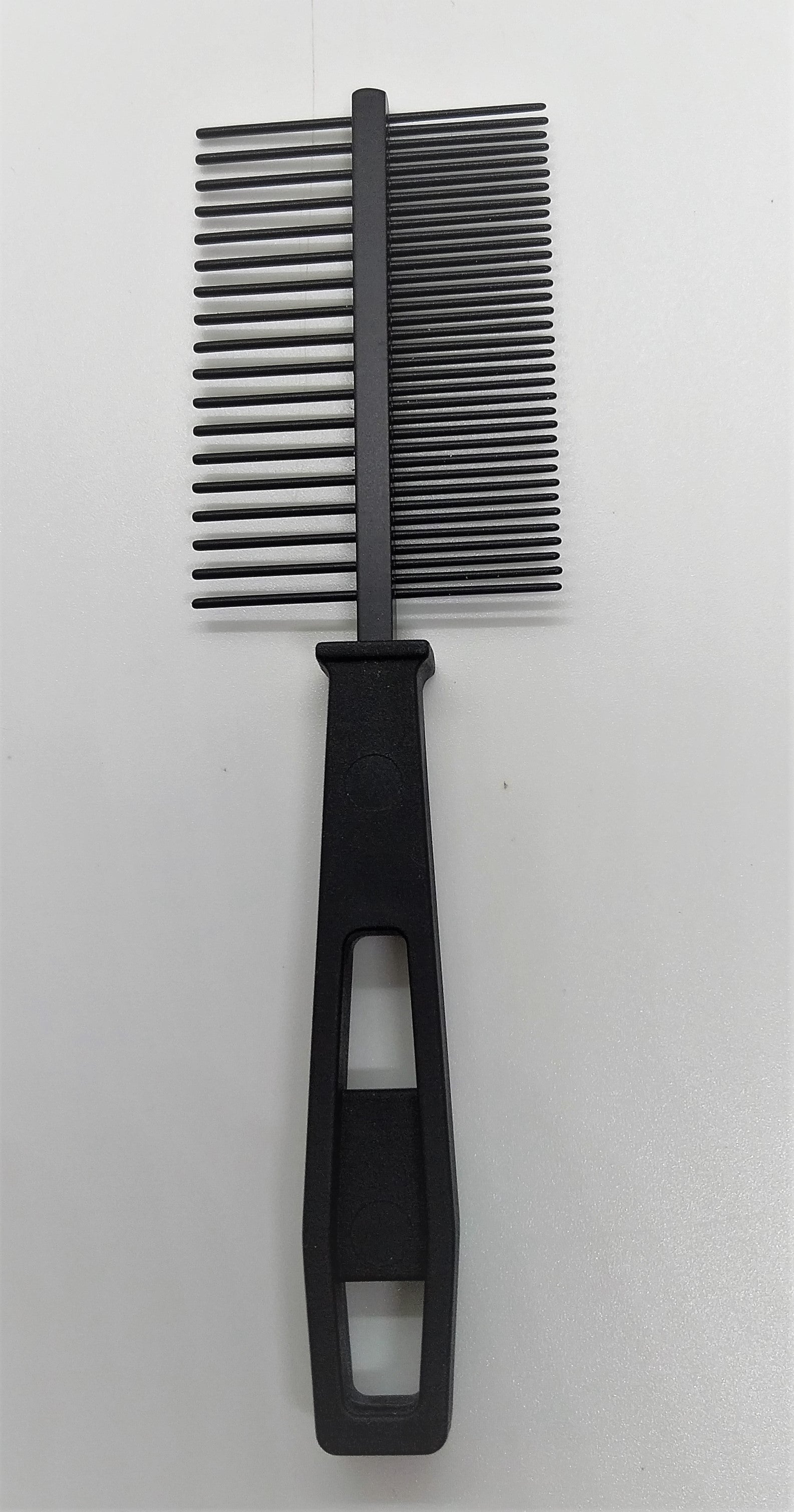 Teflonkamm 31DSPB antistatisch, Doppelkamm fein/Grob mit Plastikgriff, Haustierkamm