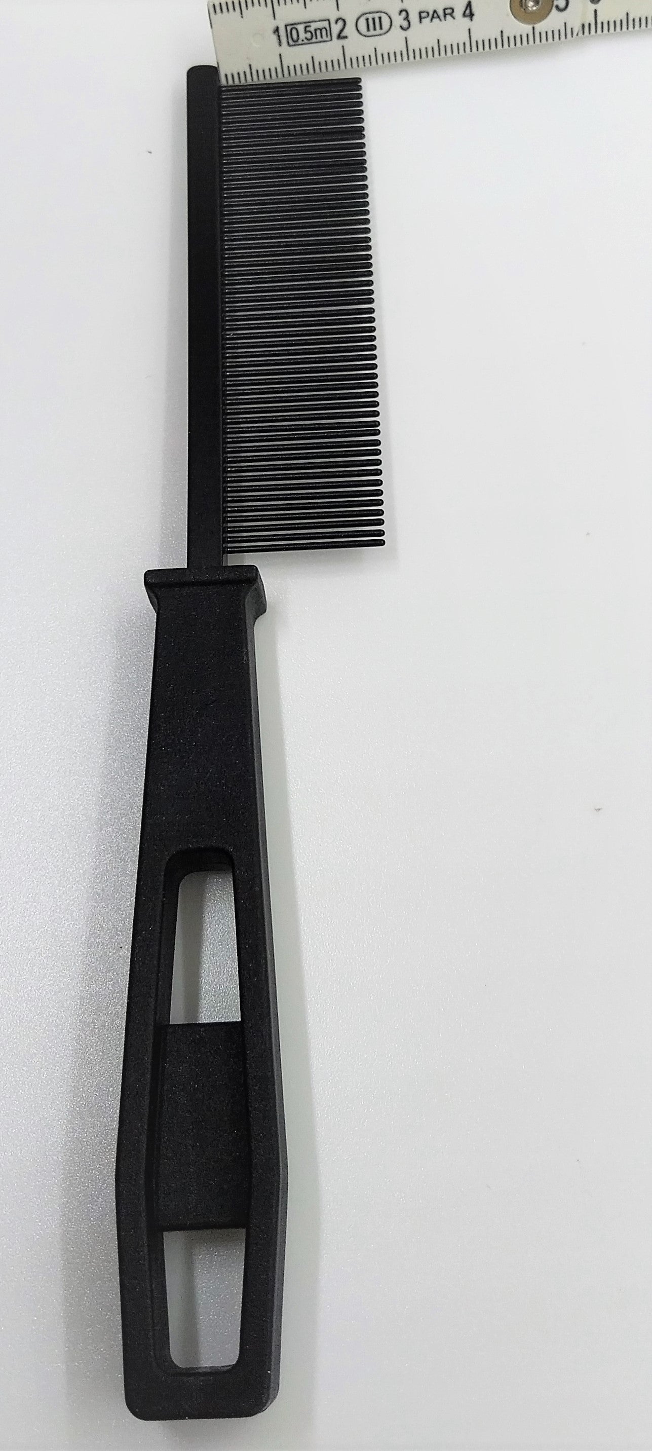 Teflonkamm 31FPB, antistatisch, Extra Fein/Fein mit Plastikgriff, Hundekamm Katzenkamm