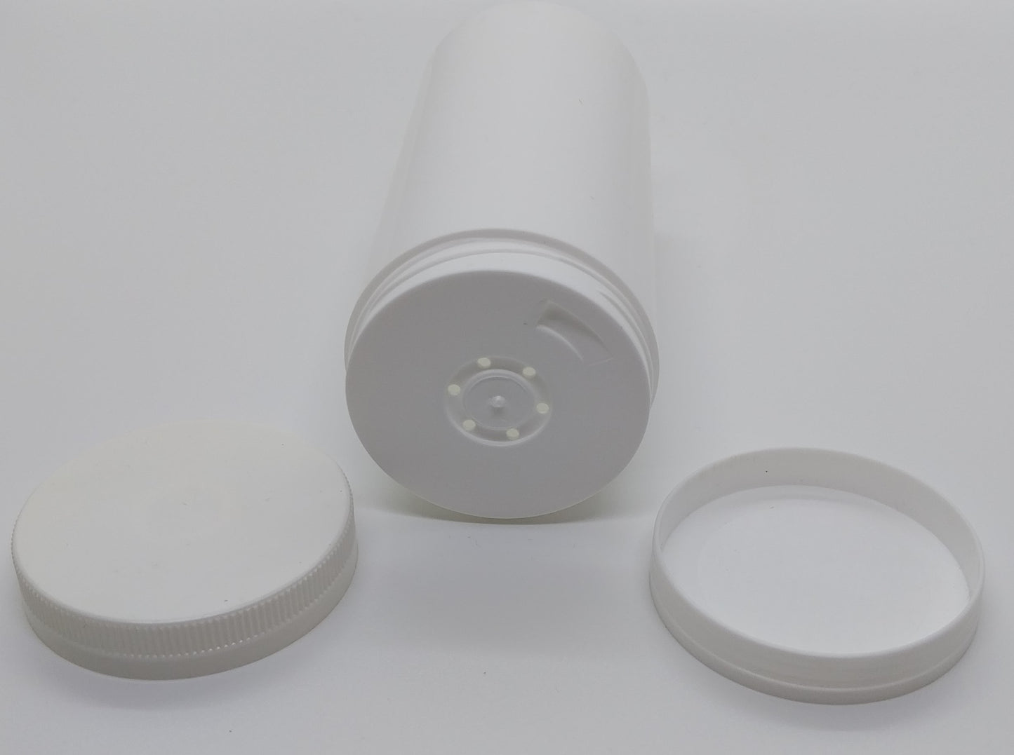 Streudose neural leer mit Schraubverschluss und Streuöffnung für 100g Puder