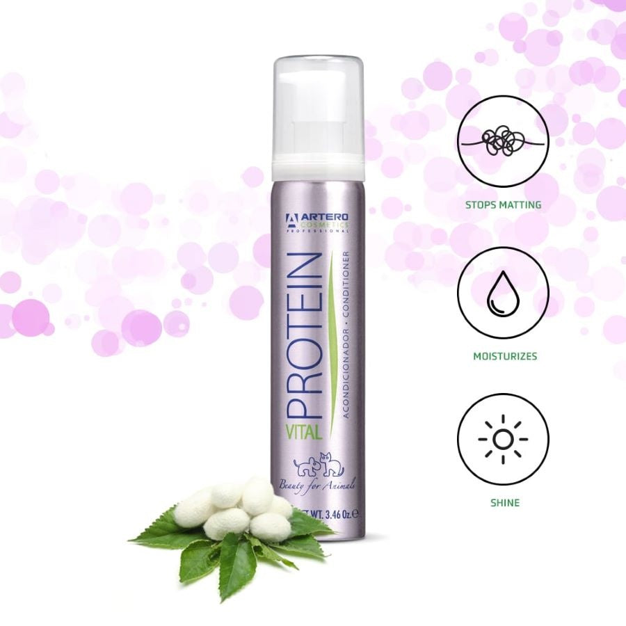 Artero Protein Vital Conditioner für Tier mit langem seitigen Fell, 100 ml / 650 ml + Pumpe