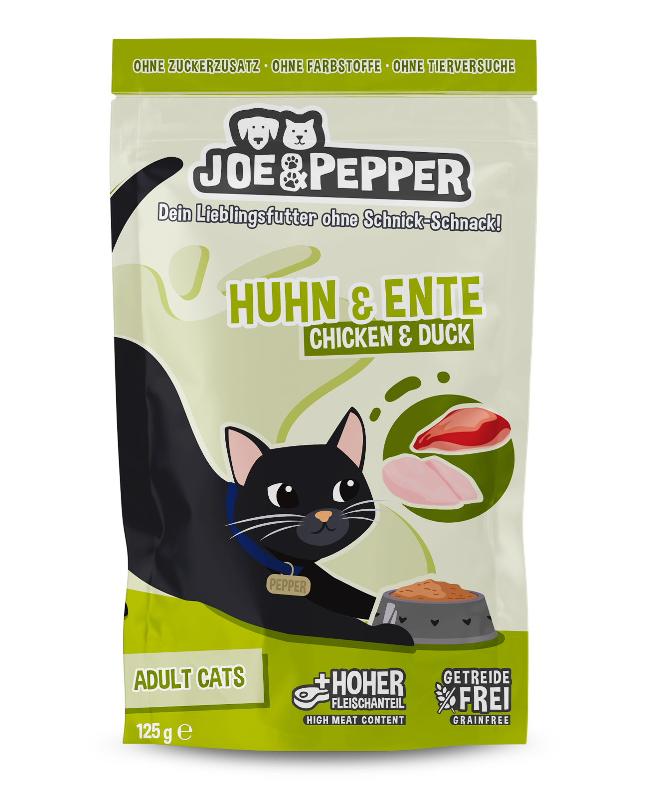 Joe & Pepper Cat Huhn & Ente 125g