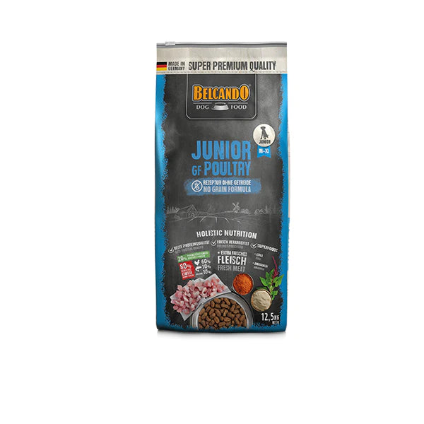 Belcando Trockenfutter Junior GF Poultry, Geflügel und Fisch