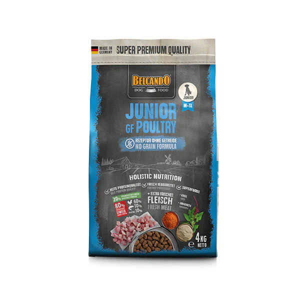 Belcando Trockenfutter Junior GF Poultry, Geflügel und Fisch