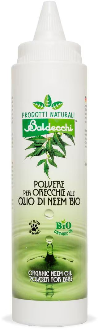 Baldecchi Neemöl Ohrenpuder – Sanfte Ohrpflege für Hunde